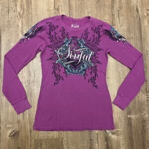 Sinful by affliction large long sleeve thermal top
